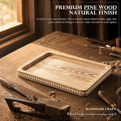EOSAHR Pine Wood Couch Tray - Image 6