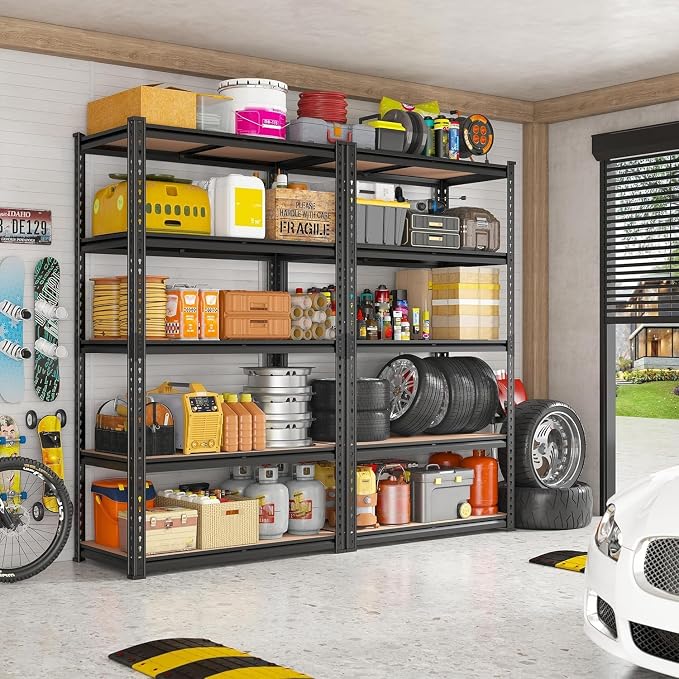 Garage Storage Shelves, 5 Tier Shelving Unit, 40 inch Wide, 18” Deep, 78” Tall - Image 2