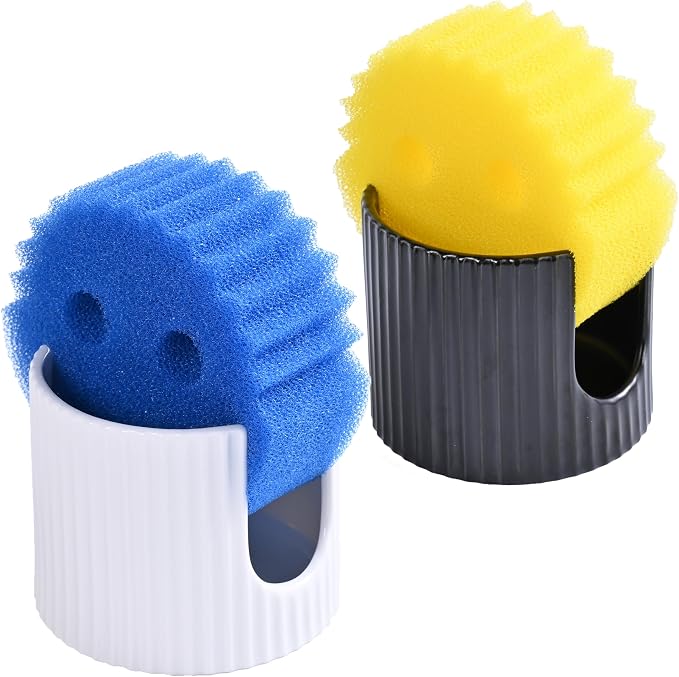 Kitchen Sponge Holder, 3 inch heigh Ceramic Sponge Holder by Ceramictableware