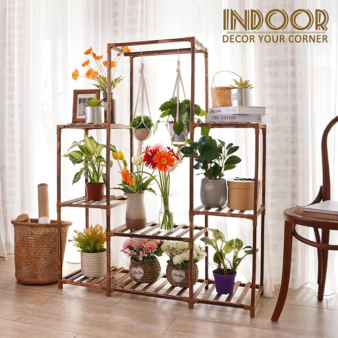 Uneedem Plant Stand Indoor Outdoor Tall Shelf - Image 5