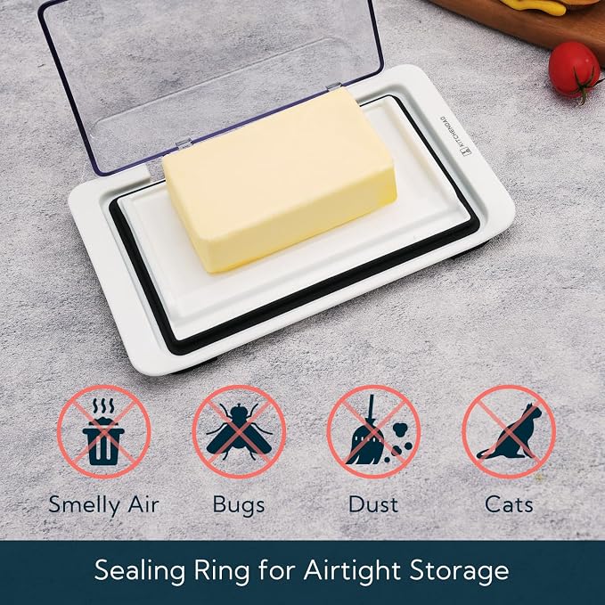 KITCHENDAO Airtight Flip-Top Butter Dish - Image 2
