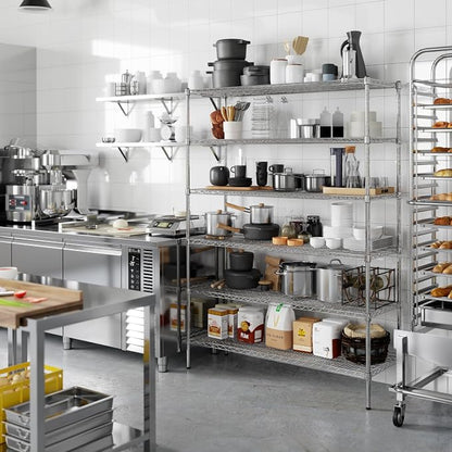 18" Deep x 54" Wide x 74" Height Wire Shelving Kit | 6-Tier | NSF Commercial - Image 2