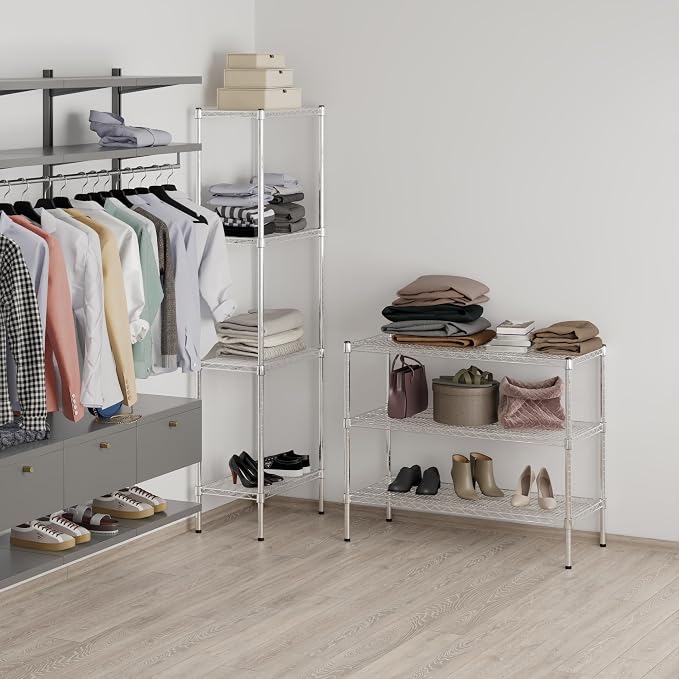 18" Deep x 42" Wide x 34" Height Wire Shelving Kit | 3-Tier | NSF Commercial - Image 7