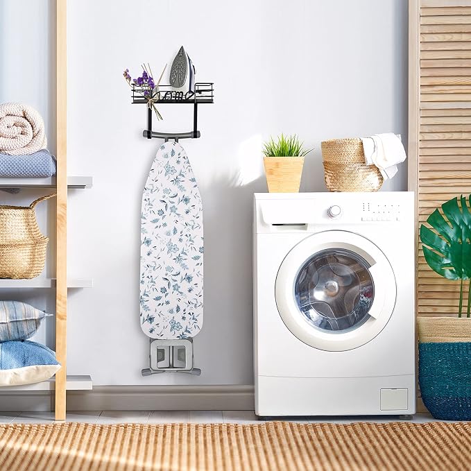 TJ.MOREE Ironing Board Hanger Wall Mount- Laundry Room Decor- Iron and Ironing - Image 3