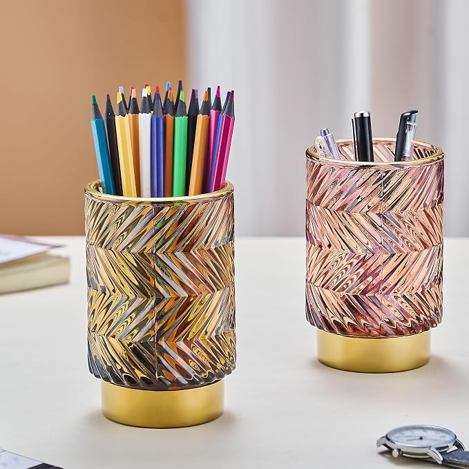 Makeup Brush Holder Organizer, Toothbrush Holders, Desk Pen Pencil Holder - Image 9
