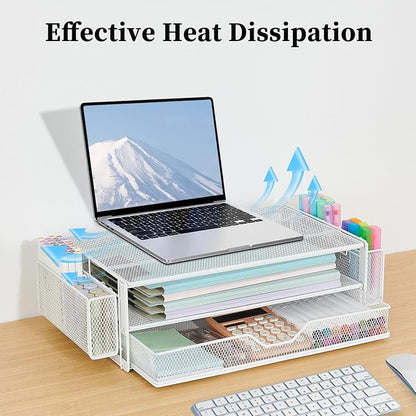AUPSEN Computer Monitor Stands Riser，2-Tier Desk Organizers and Accessories - Image 6