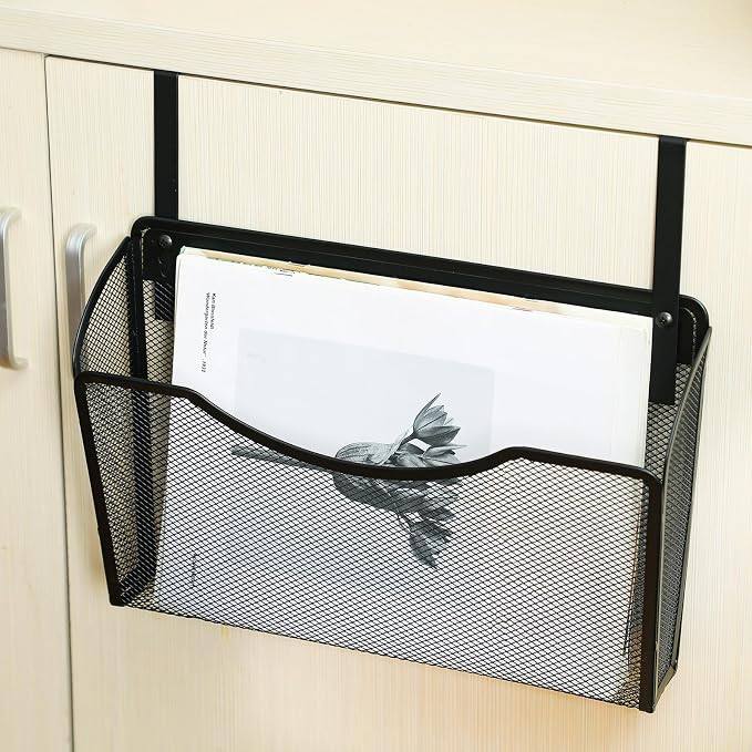 Tenceur 3 Pcs Mesh Letter Wall File Folder Cubicle File Holder Hanging Wall - Image 4