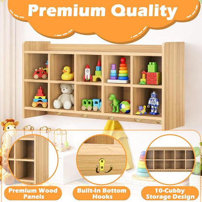 Wall Cubbies, 10 Cubby Storage Organizer - Image 4