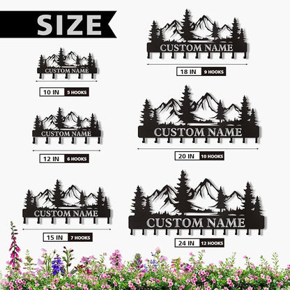 Personalized Custom Mountain Theme Key Holder - Image 6