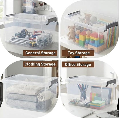 Citylife 22.2 Qt Ultra-Thick Clear Plastic Storage Bins - Image 7