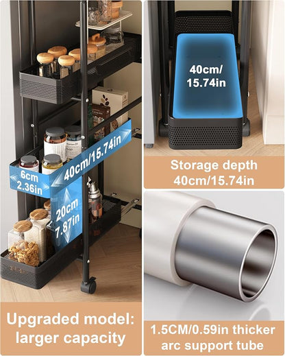 UMDONX Slim Storage Cart 4 Tier - Image 3