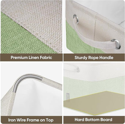 BALEINE 3 Pack Fabric Storage Bins - Image 4
