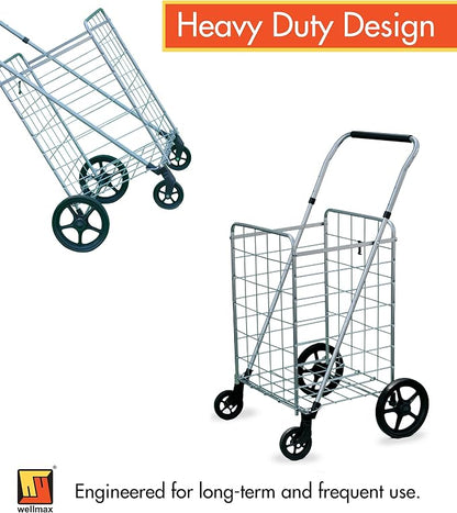 Wellmax Folding Grocery Cart - Image 7