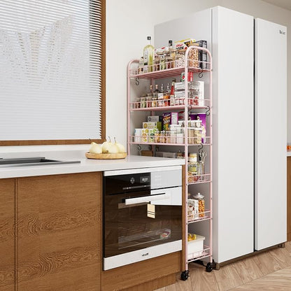 6 Tier Slim Rolling Storage Cart - Image 2