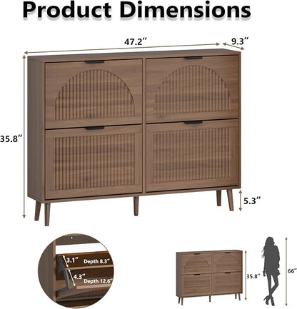 BORNOON Shoe Cabinet for Entryway - Image 2