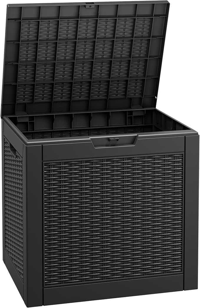 Fancyango 31 Gallon Outdoor Deck Box Waterproof, Storage Box by Warmnestforpets