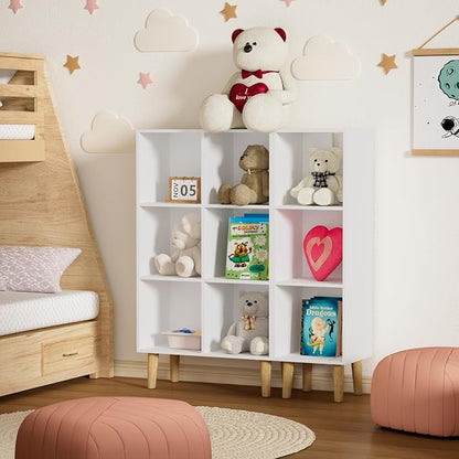 3 Cube Bookcase, Wooden Book Shelf Cube Storage Organizer - Image 9