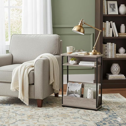 Narrow Side Table, 3-Tier Slim End Table - Image 6