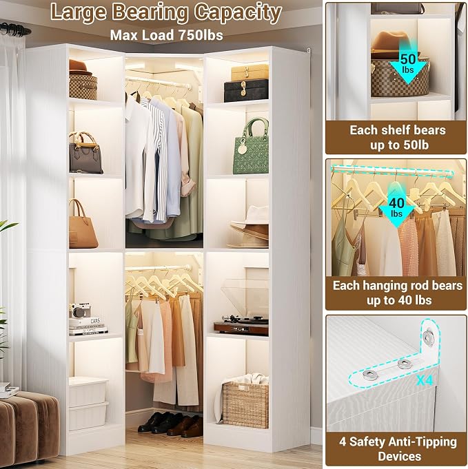 Besiost Corner Closet System - Image 5