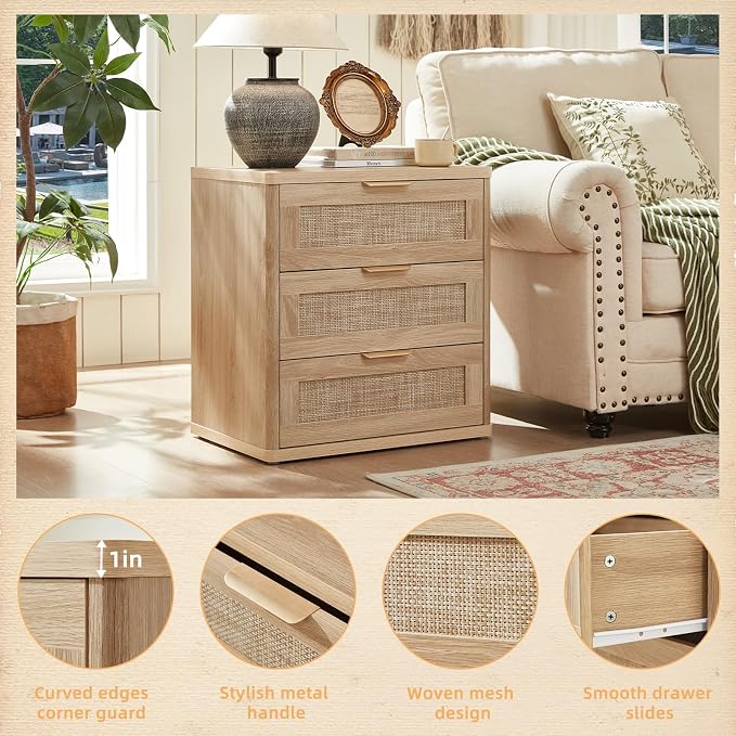 LEYAOYAO Rattan Night Stand - Image 6
