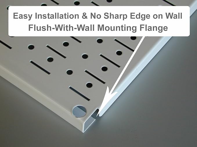 Wall Control Pegboard 16in x 32in Horizontal Green Metal Pegboard Tool Board - Image 5