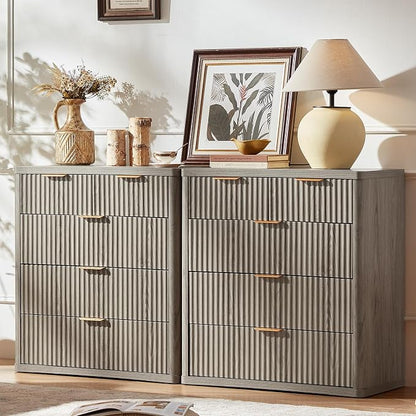 LEYAOYAO Fluted 5 Drawers Dresser - Image 7