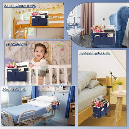 Bedside Caddy Bedside Storage Organizer Hanging Bunk Bed Dorm Room - Image 5