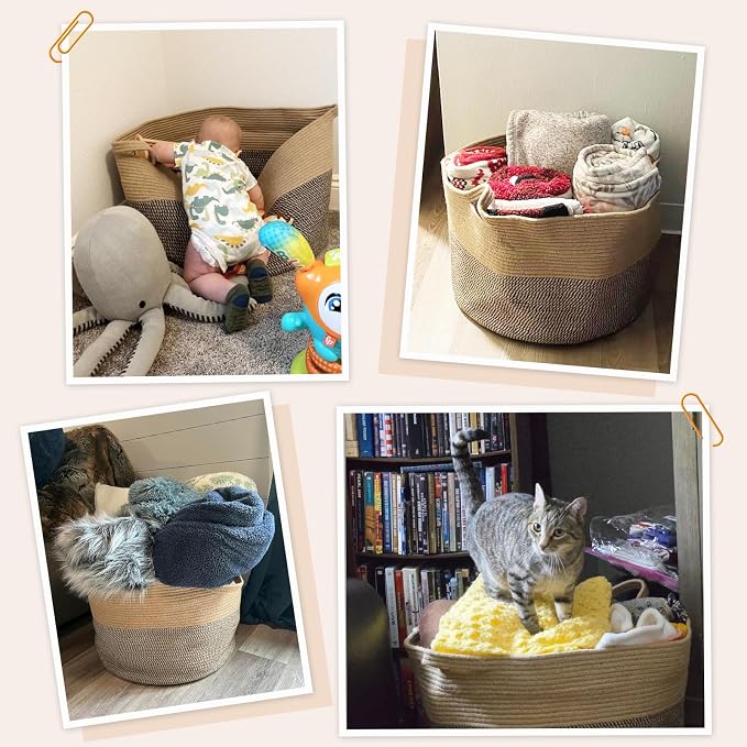 INDRESSME Extra Large Woven Baskets - Image 6