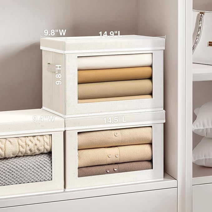 Homsorout Stackable Storage Bins - Image 4