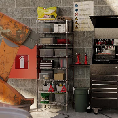 24" Deep x 30" Wide x 86" Height Wire Shelving Kit | 8-Tier | NSF Commercial - Image 7