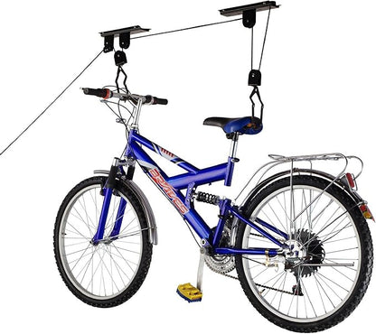 Bike Hanger - Overhead Hoist Pulley System - Secure Garage Ceiling Storage by - Image 9