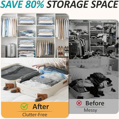 Cozy Essential Vacuum Storage Bags, 80% Compression Vacuum Seal Space Saver - Image 4