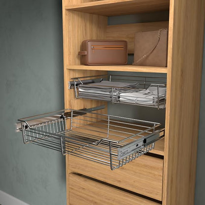 Classic 24" Closet Wire Basket in Chrome - Image 3