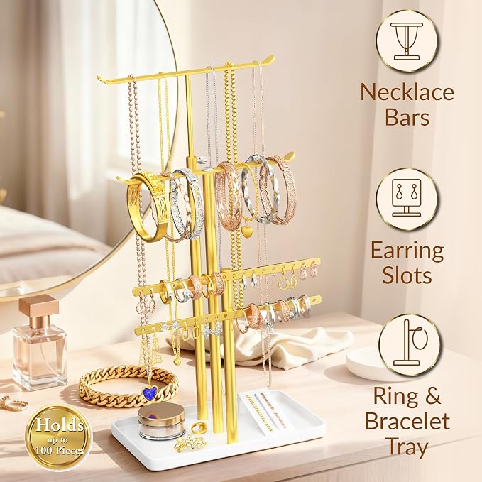 Jewelry Tower Stand Organizer for Women - Image 5