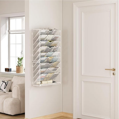 Lavatino 10-Tier Hanging Wall File Folders Organizer - Image 8