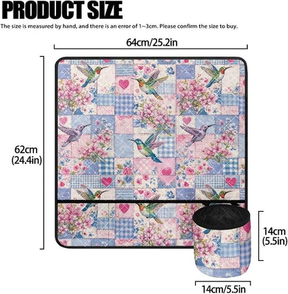 Hummingbird Patchwork Sewing Machine Mat Sewing Machine Carrying Pad Non Slip - Image 5