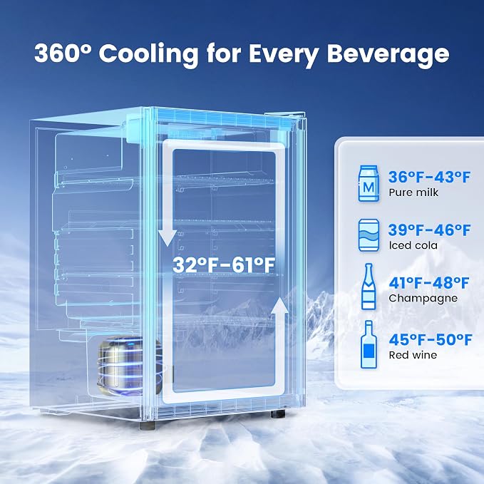 4.5 Cu.Ft Beverage Refrigerator Cooler - Image 3