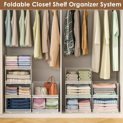 Tiaoheka 5-Tier Stackable Closet Organizers and Storage, Metal Wire Storage - Image 5