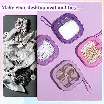 Kathfly 4 Pcs Hair Tie Organizer, Portable Hair Accessories Organizer Travel - Image 6