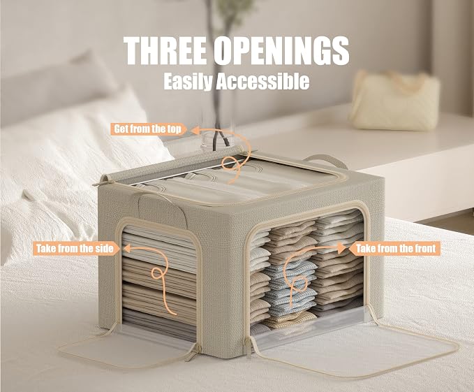 3 Openings Clothes Storage Bins - Image 3