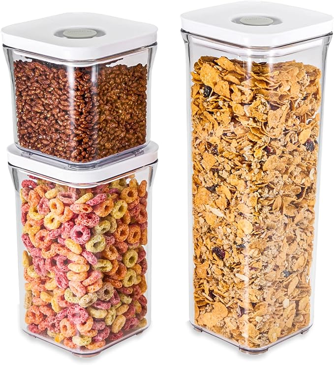 VAKUEN Premium Airtight Food Storage Containers, Square-S 3PC-SET, Smart - Image 9