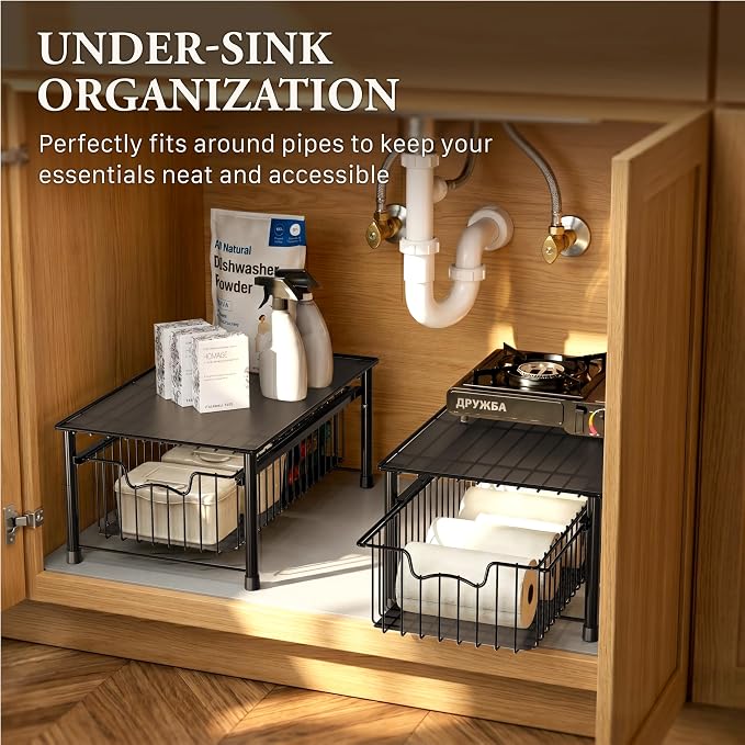 Simple Houseware Stackable Basket Drawer - Image 6