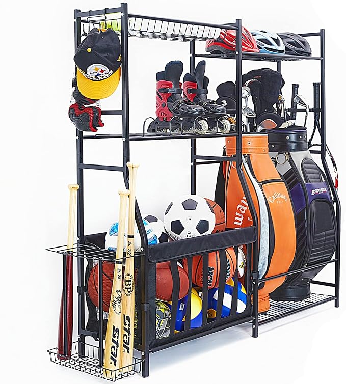WALMANN Garage Sports Equipment Organizer, Golf Bag Stand - Image 8
