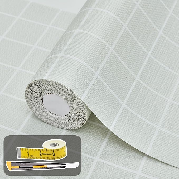Drawer and Shelf Liner for Kitchen Cabinet: 17 in X 20 Ft Non Slip Waterproof by Kimhan