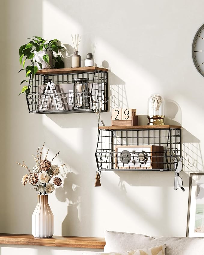 2-Tier Fruit Basket for Kitchen, Stackable wire basket - Image 7