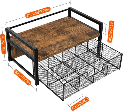 Homode Tea Bag Organizer, Wood Tea Organizers and Storage Chest, Teabag Holder - Image 3
