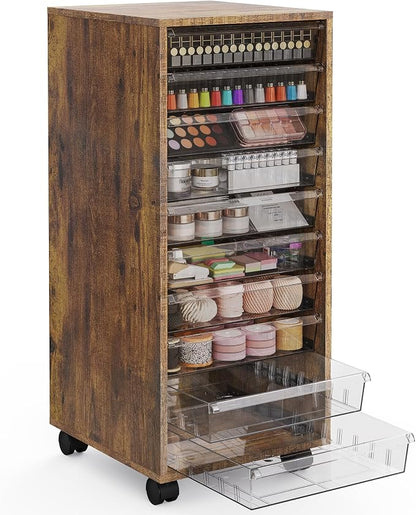 WOPITUES Storage Drawer Cart, Mobile Storage Cabinet, Makeup Storage by WOPITUESOfficial