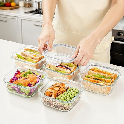Vtopmart 5Pack 27oz Glass Storage Containers - Image 5