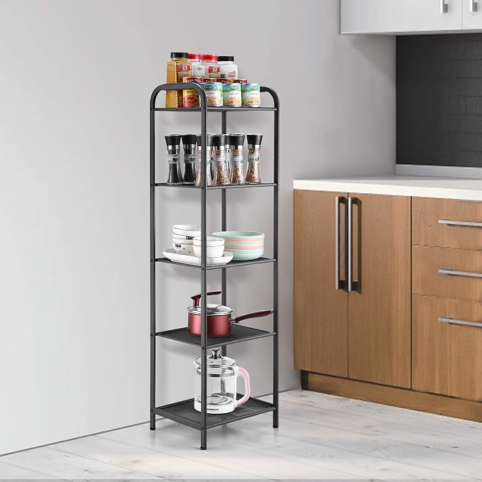 MAX Houser Storage Rack with Shelf, Industrial Style Extendable Plant Stand - Image 5