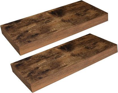 HOOBRO Floating Shelves for Wall, Wall Mounted Shelf Set of 2, 15.7" Hanging by HOOBRO